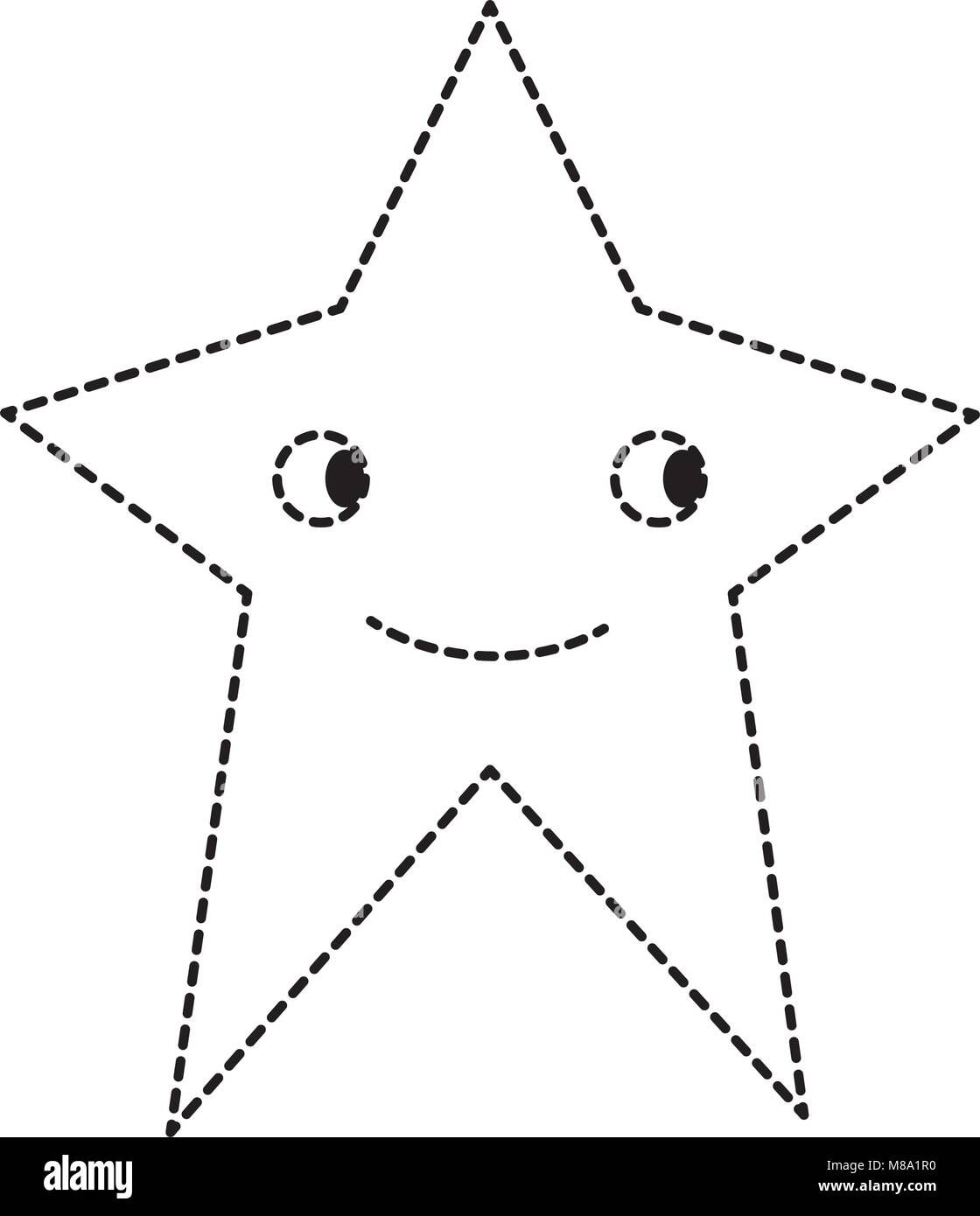 dotted shape video game star character icon Stock Vector Image & Art