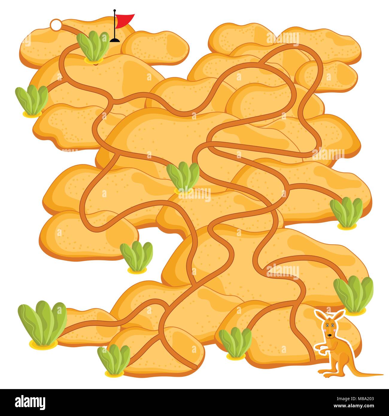 Vector Maze, Logic Game for Kids Stock Vector Image & Art - Alamy