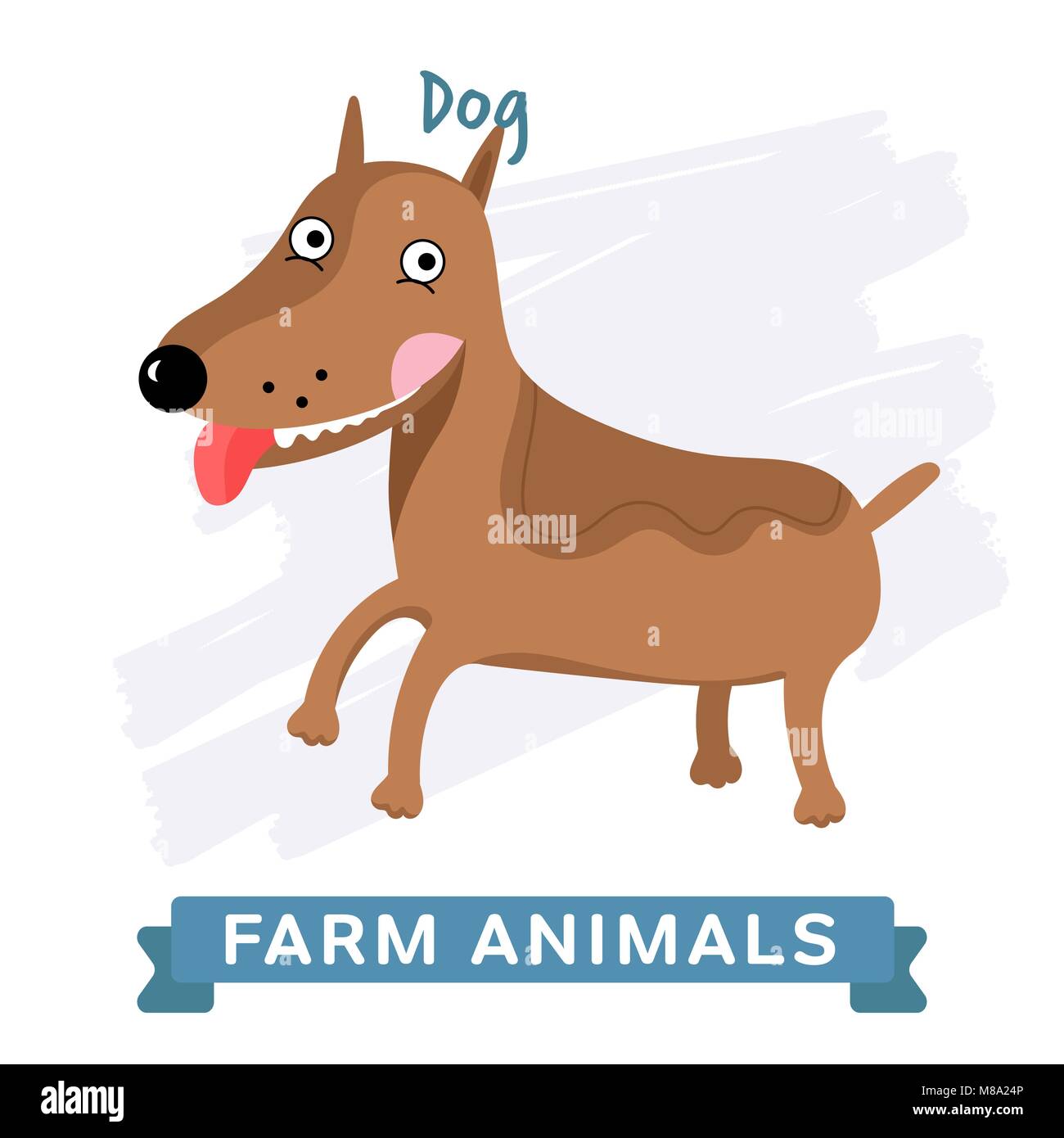 Dog isolated, vector Stock Vector Image & Art - Alamy