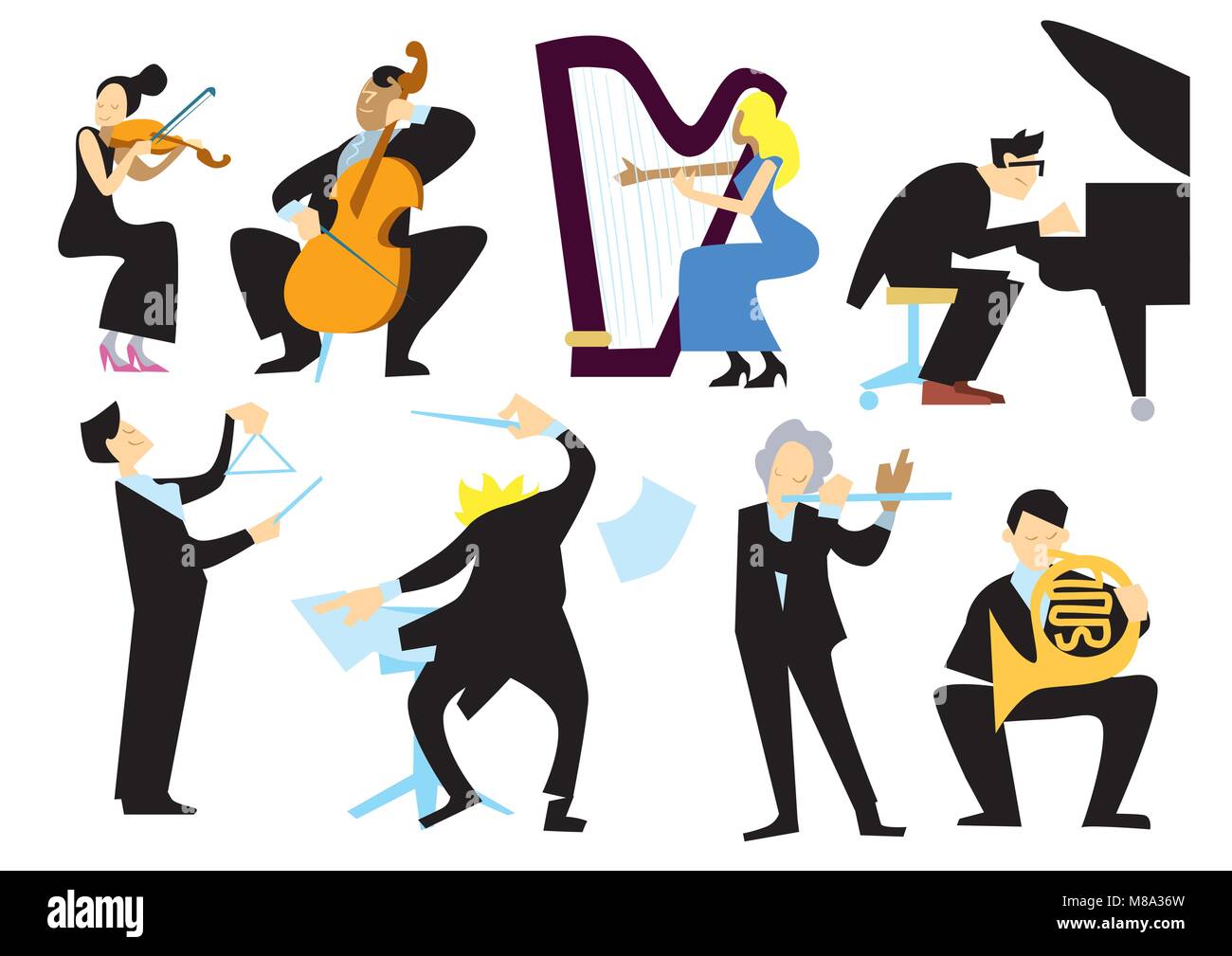 The orchestra Stock Vector Images Alamy