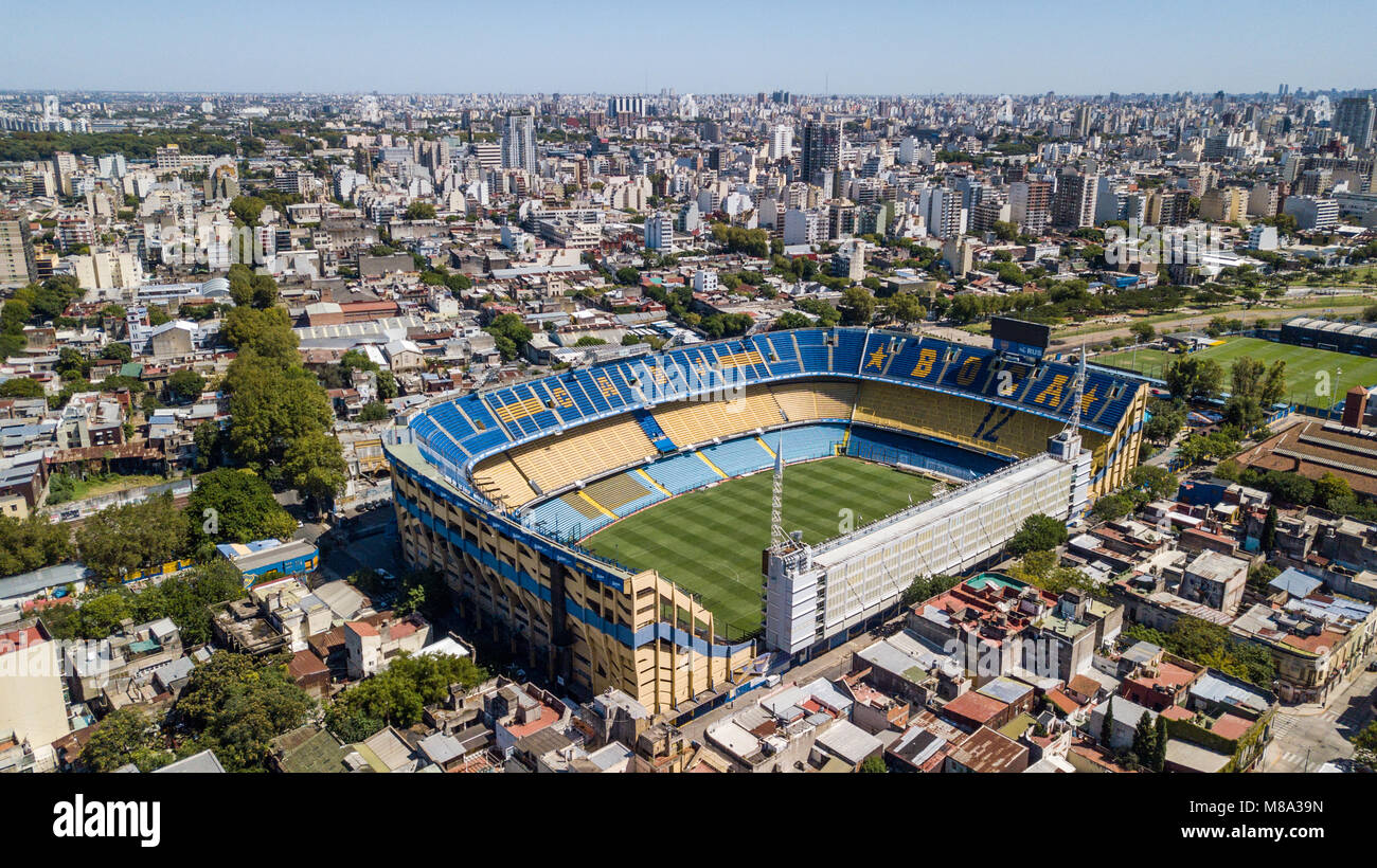 Estadio Alberto J. Armando, La Bombonera Football Stadium (soccer), La Boca, Buenos Aires, Argentina Stock Photo