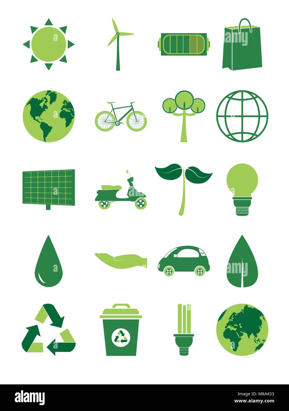 Green Energy Collection Stock Vector Image Art Alamy