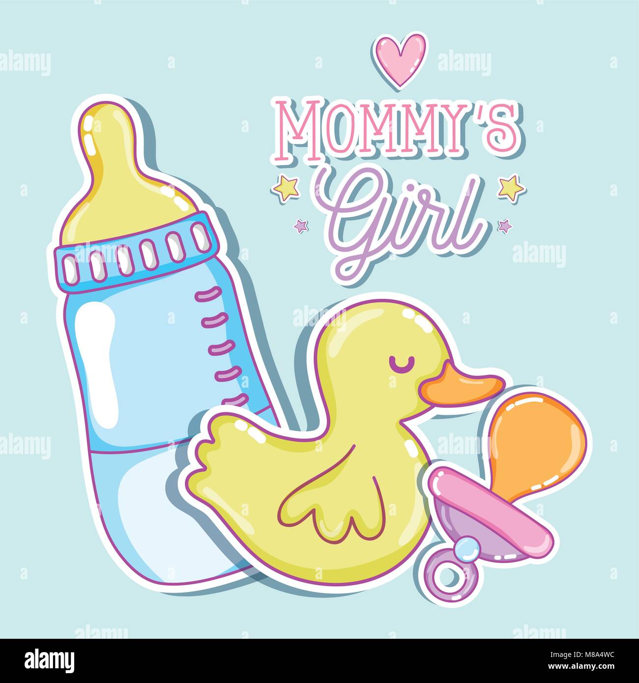 Mommys Girl Cartoon Stock Vector Image And Art Alamy 8114