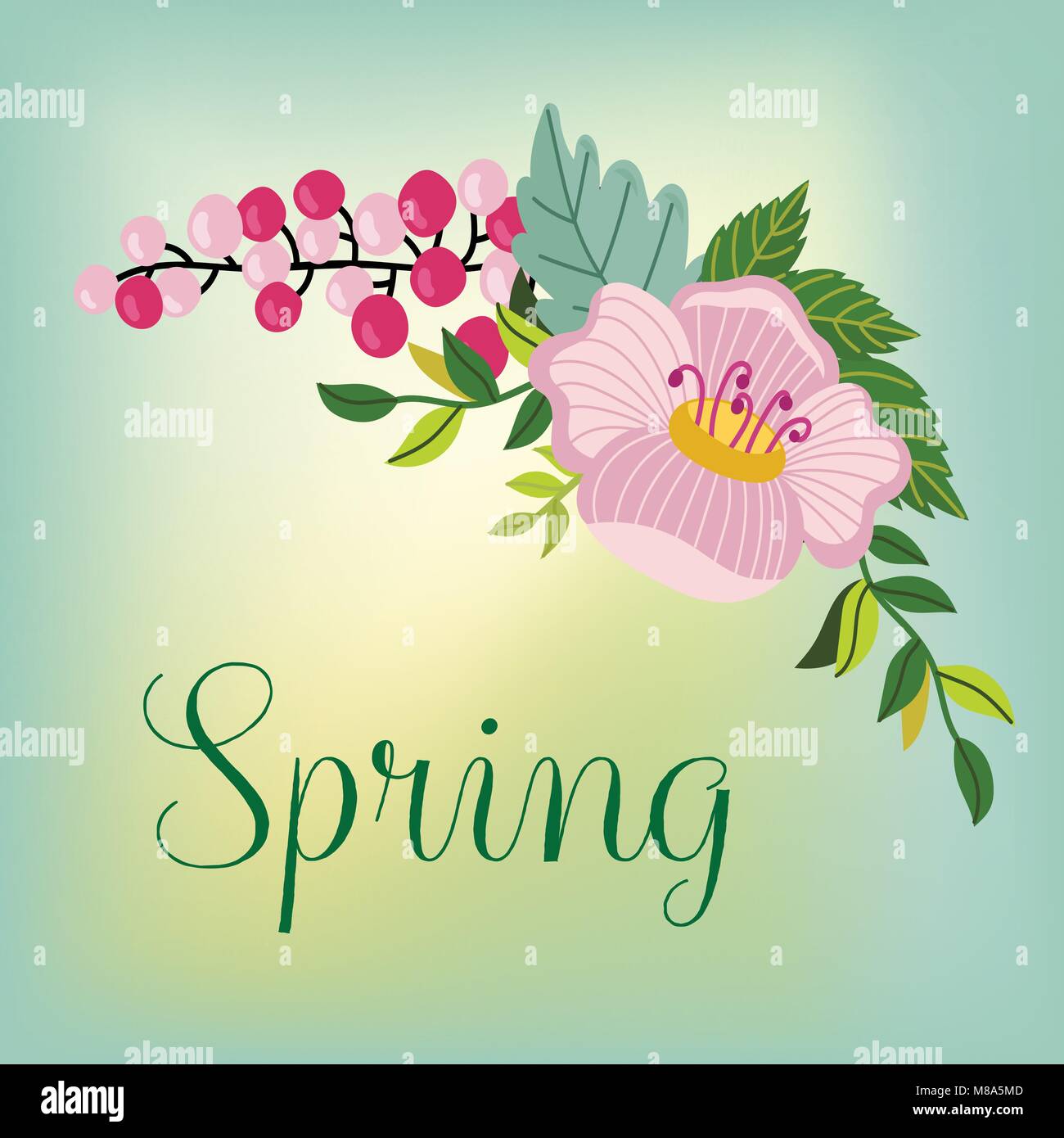 Flowers isolated vector Stock Vector Image & Art - Alamy