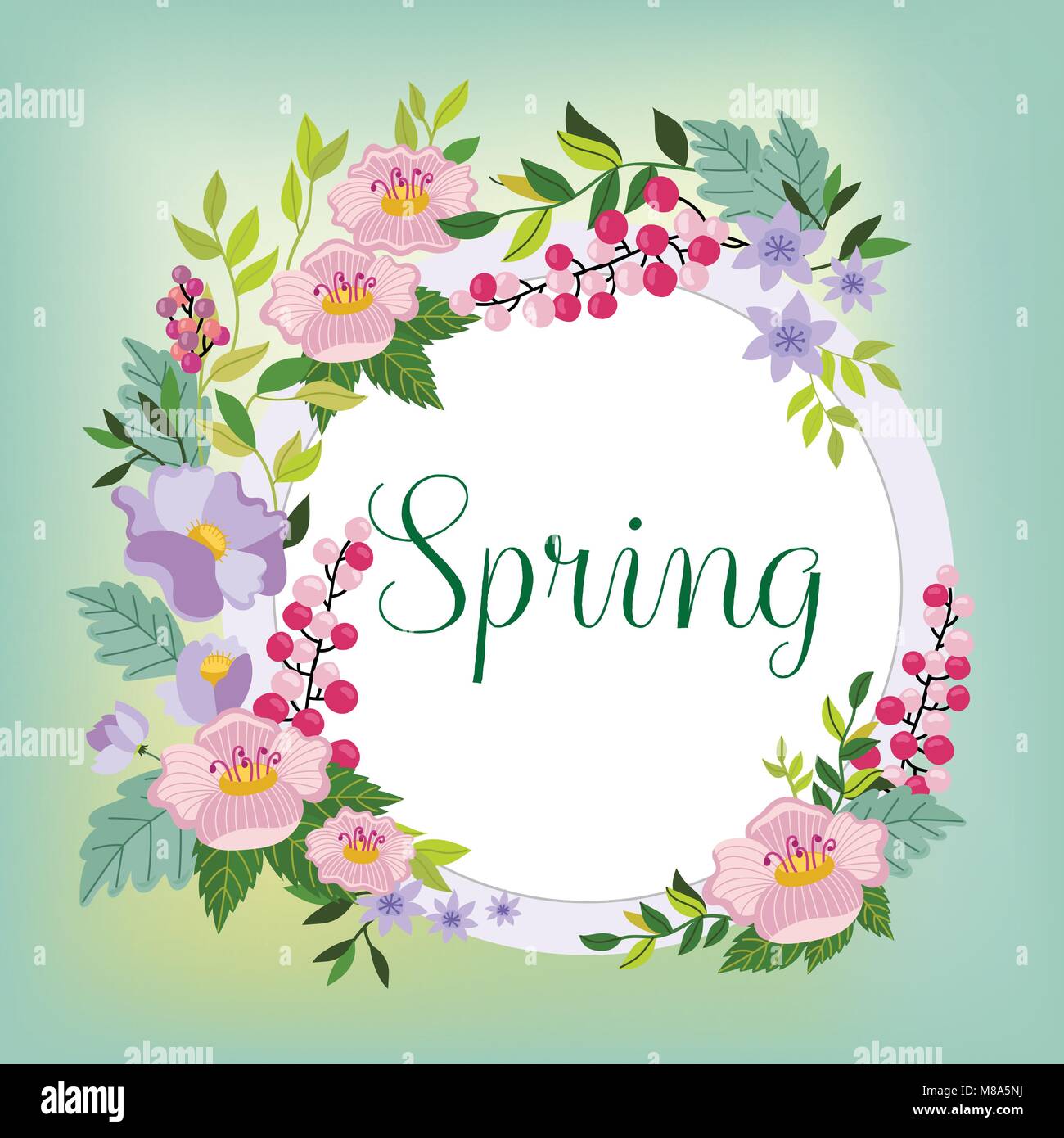 Flowers isolated vector Stock Vector Image & Art - Alamy