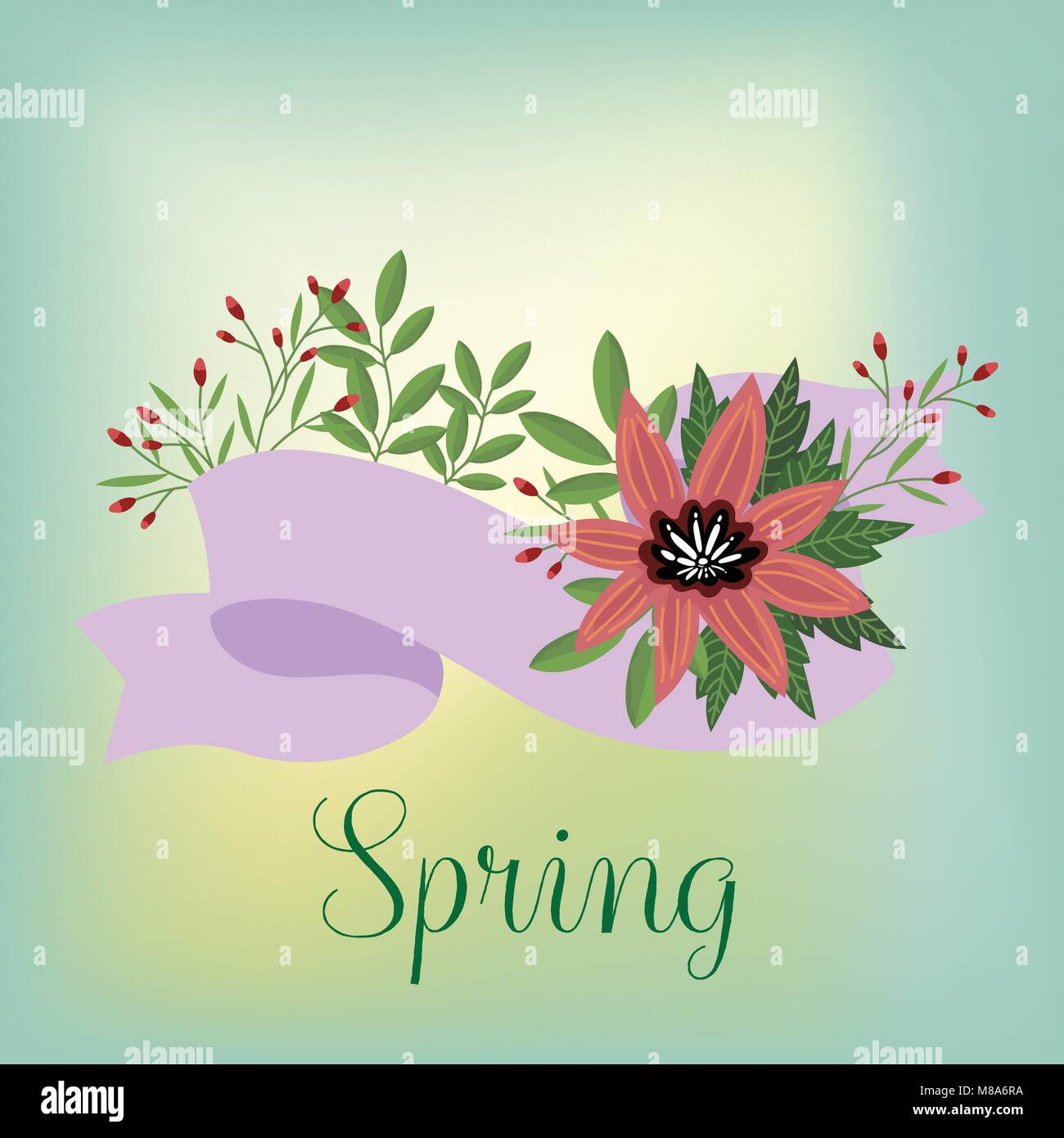 Flowers isolated vector Stock Vector Image & Art - Alamy