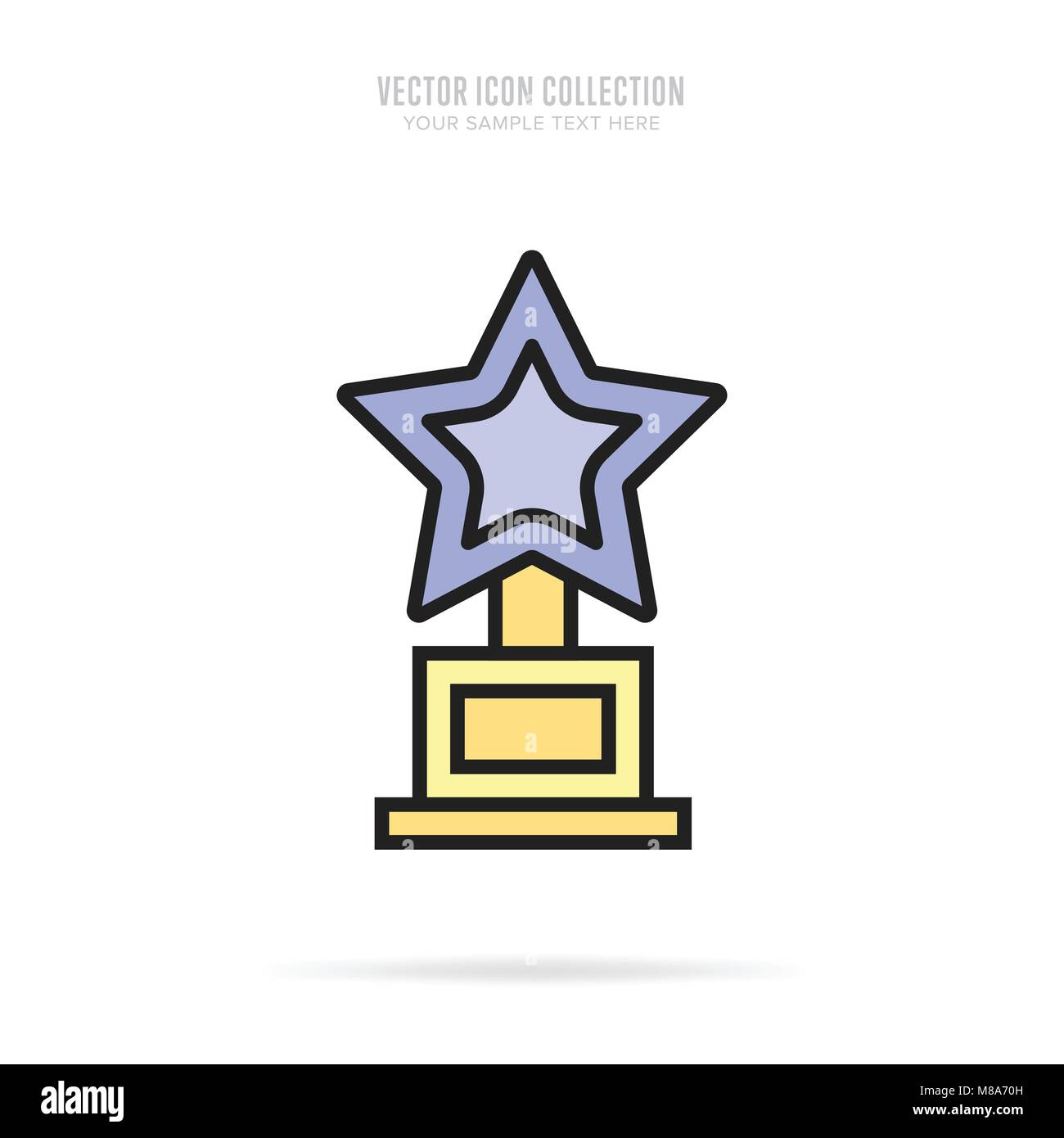 Awards icons isolated with shadow Stock Vector Image & Art - Alamy
