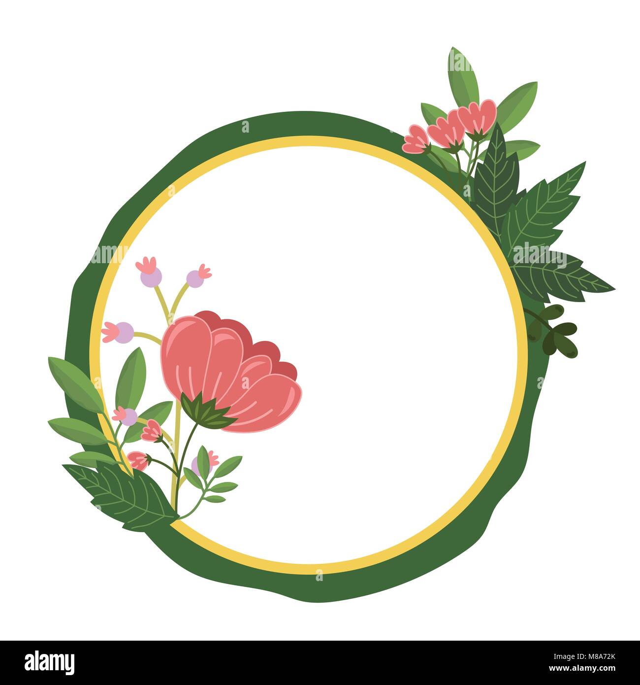 Flowers isolated vector Stock Vector Image & Art - Alamy