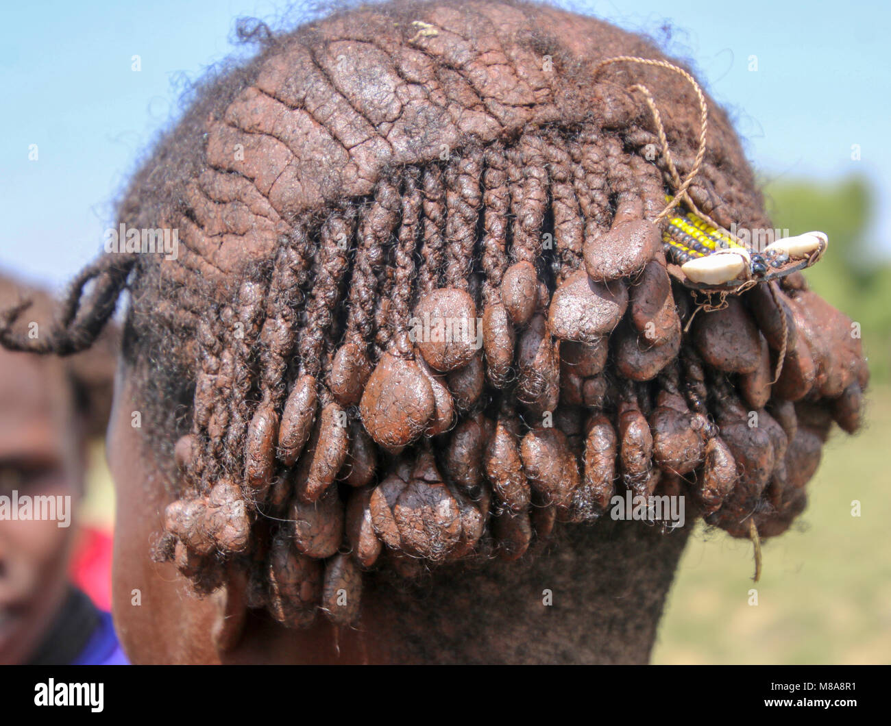 Africa, Ethiopia, Omo River Valley Hamer Tribe woman. The hair is coated with ochre mud and animal fat Stock Photo - Alamy Africa, Ethiopia, Omo River Valley Hamer Tribe woman. The hair is coated with ochre mud and animal fat Stock Photo - Alamy