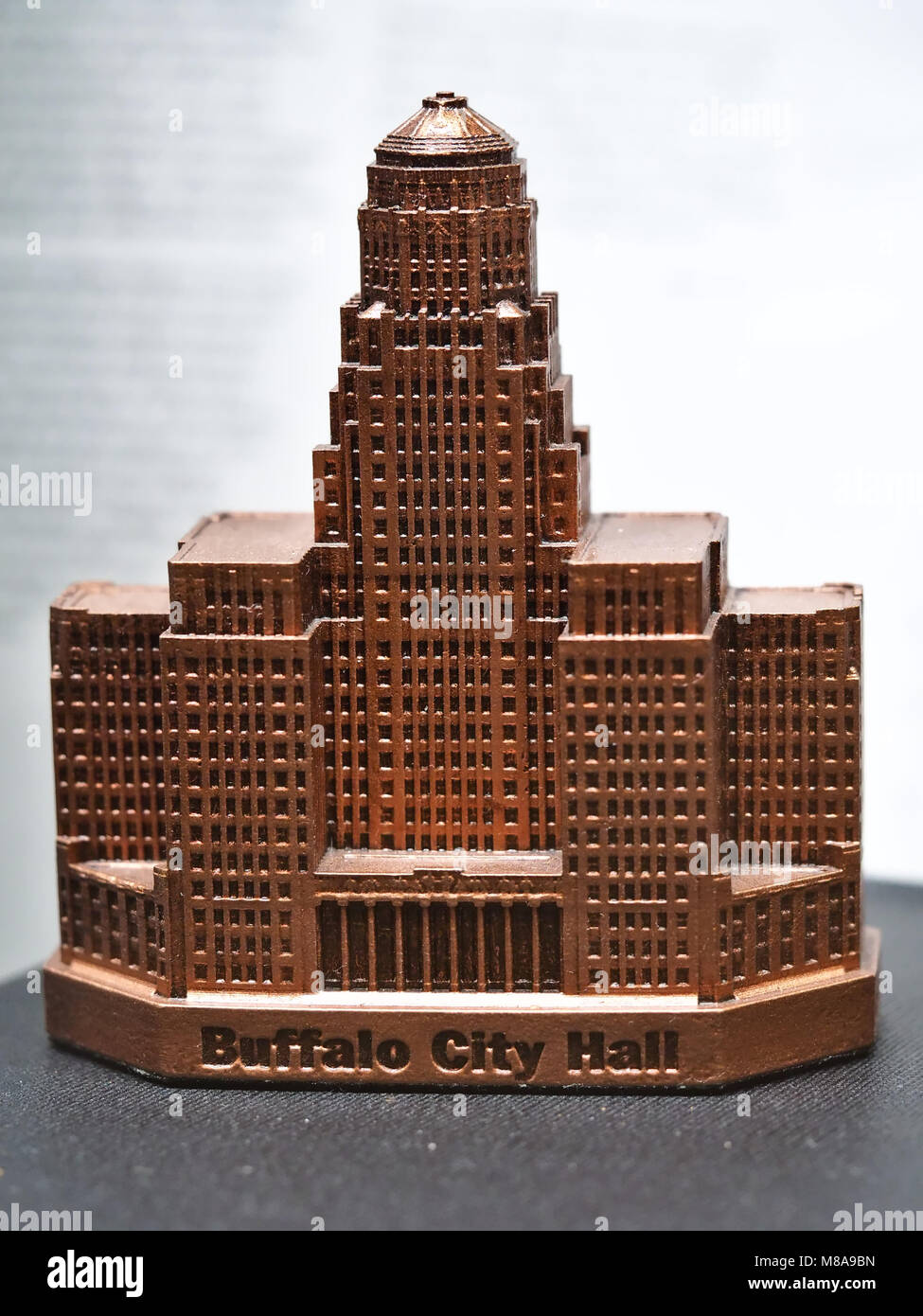 Buffalo City Hall model on display in Buffalo And Erie County Public Library Stock Photo