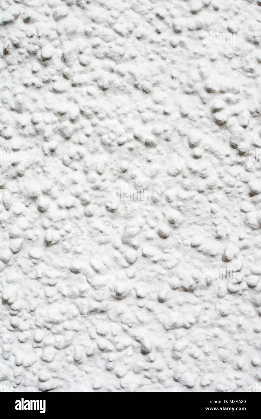 White painted textured wall Stock Photo