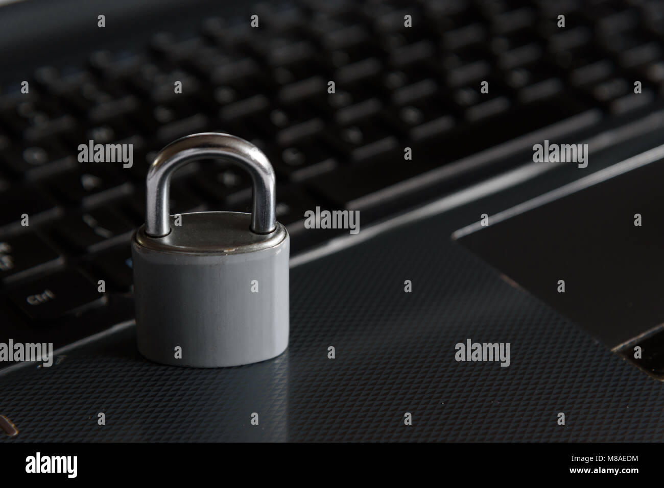 Data Protection Laptop or Computer Stock Photo