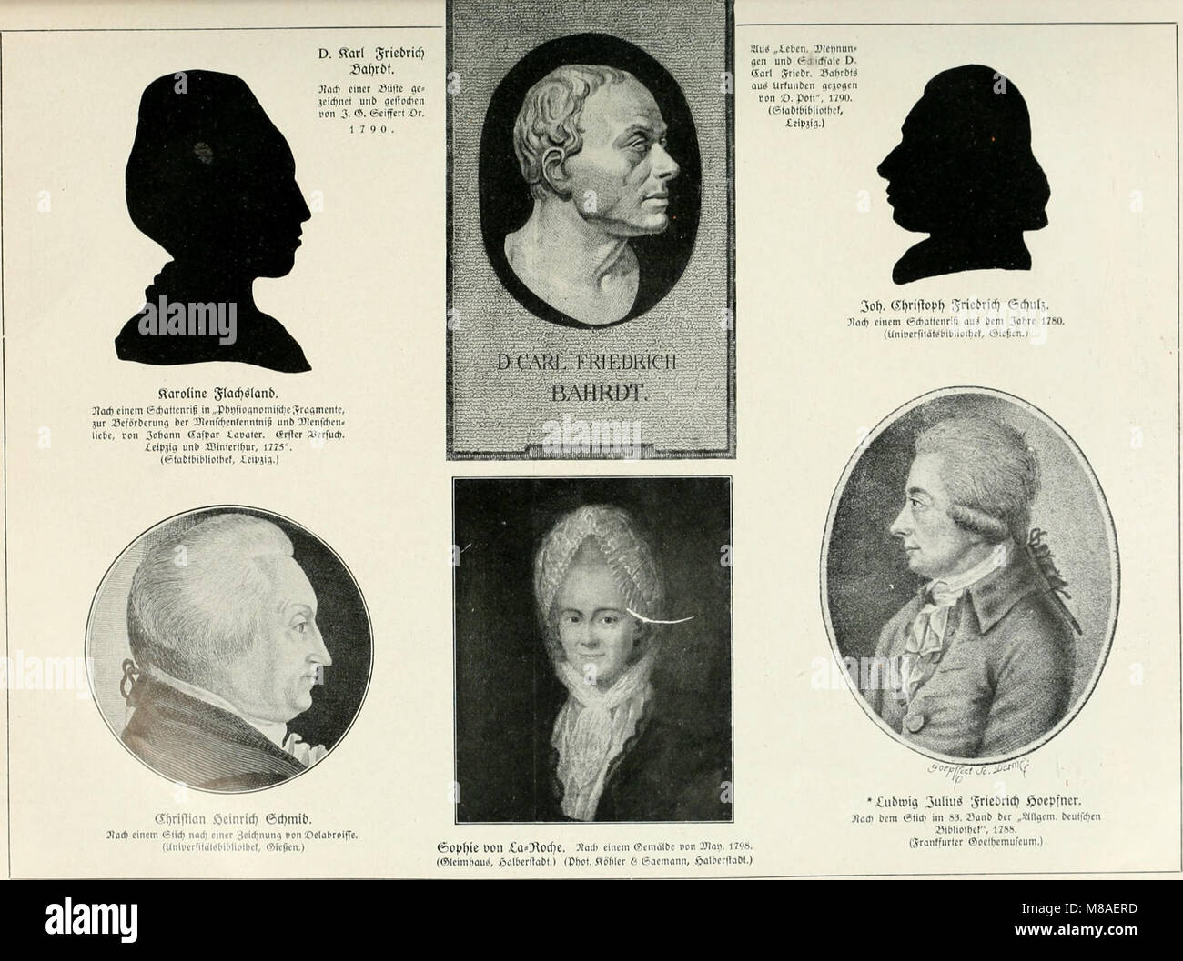 Goethe und sein Kreis; erläutert und dargestellt in 651 Abbildungen, mit einer Einführung in das Verständnis von Goethes Persönlichkeit (1922) (14590334697) Stock Photo