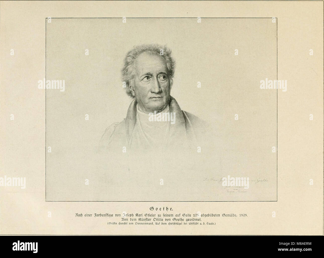 Goethe und sein Kreis; erläutert und dargestellt in 651 Abbildungen, mit einer Einführung in das Verständnis von Goethes Persönlichkeit (1922) (14754588996) Stock Photo