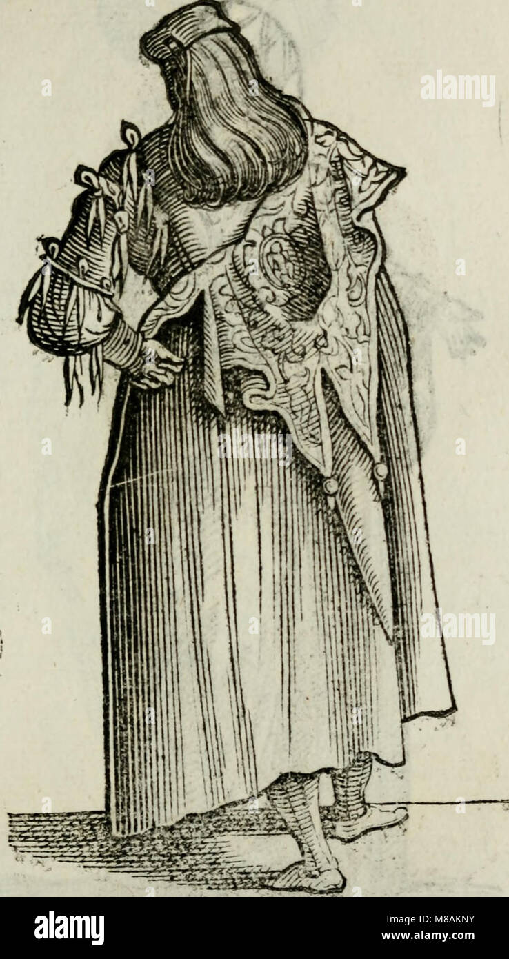 This 1664 text discusses ancient customs and habits, offering a glimpse into societal norms, daily life, and cultural practices in historical civilizations. Stock Photo