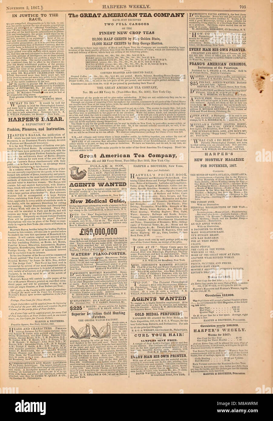 Harper s weekly 1857 14782958162 stock photo alamy