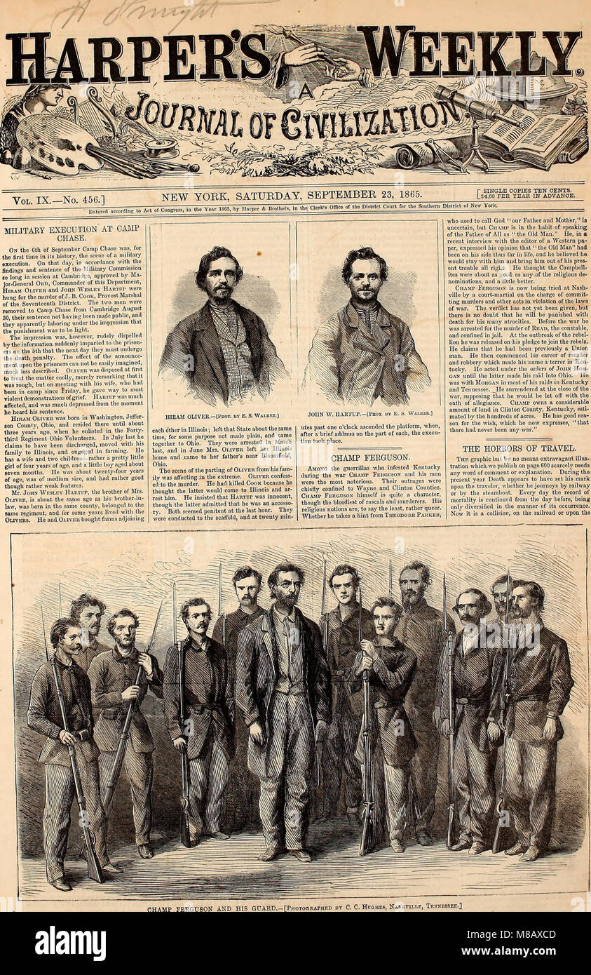 Harpers Weekly Cover High Resolution Stock Photography and Images Alamy