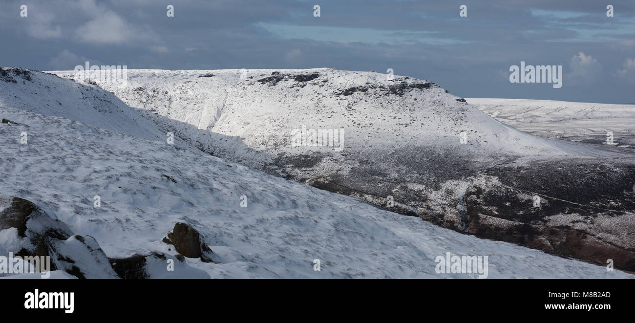 Fairbrook Naze and Seal Edge, Kinder Scout, Peak District Stock Photo