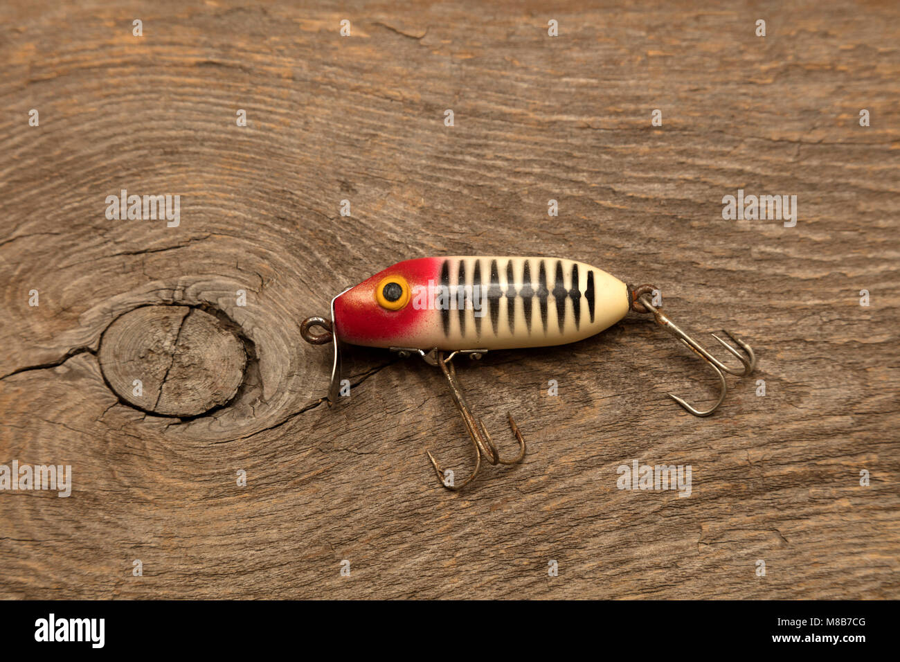 A selection of vintage lures used for salmon fishing Stock Photo - Alamy