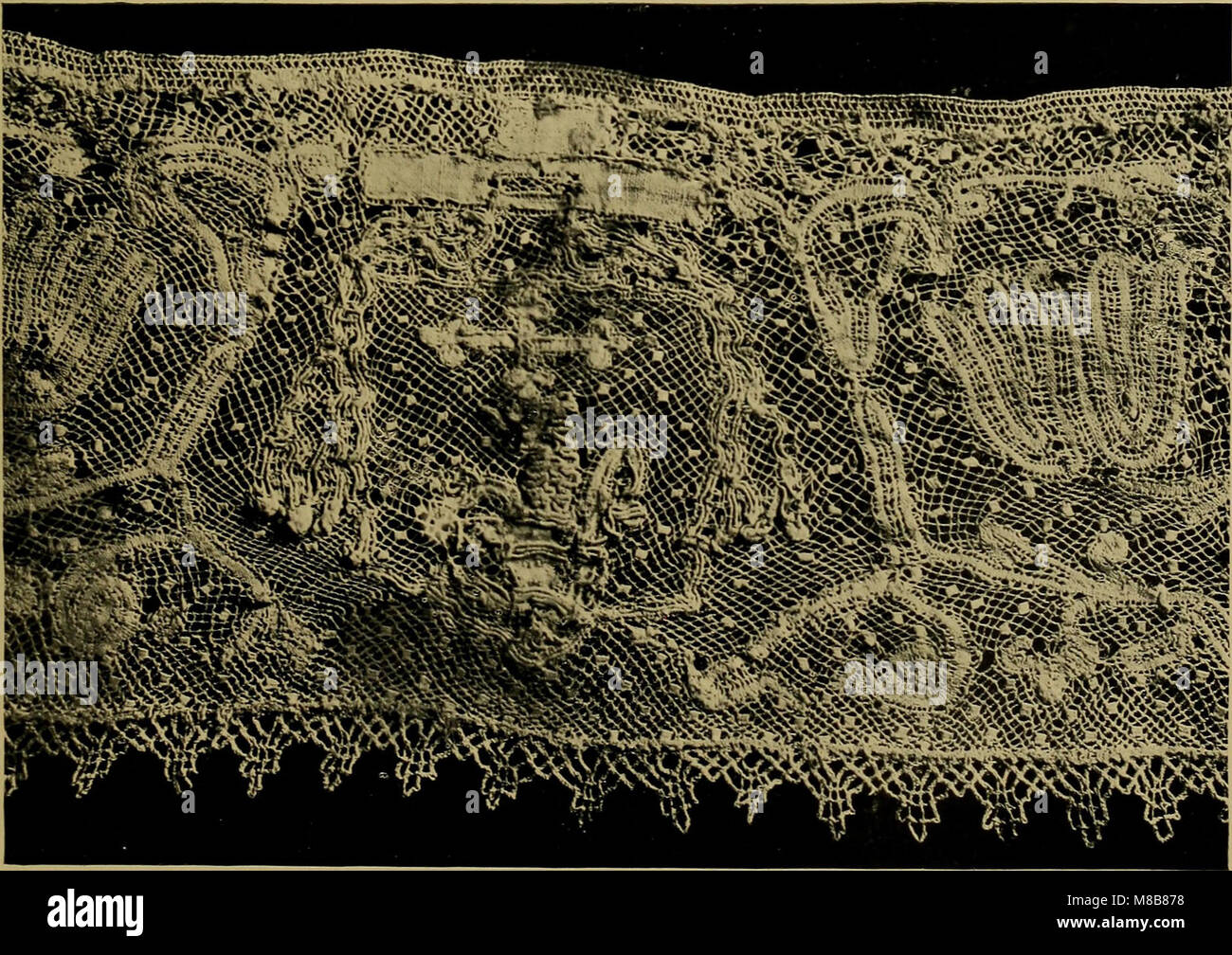 The 1902 work on the history of lace explores the origins, evolution ...