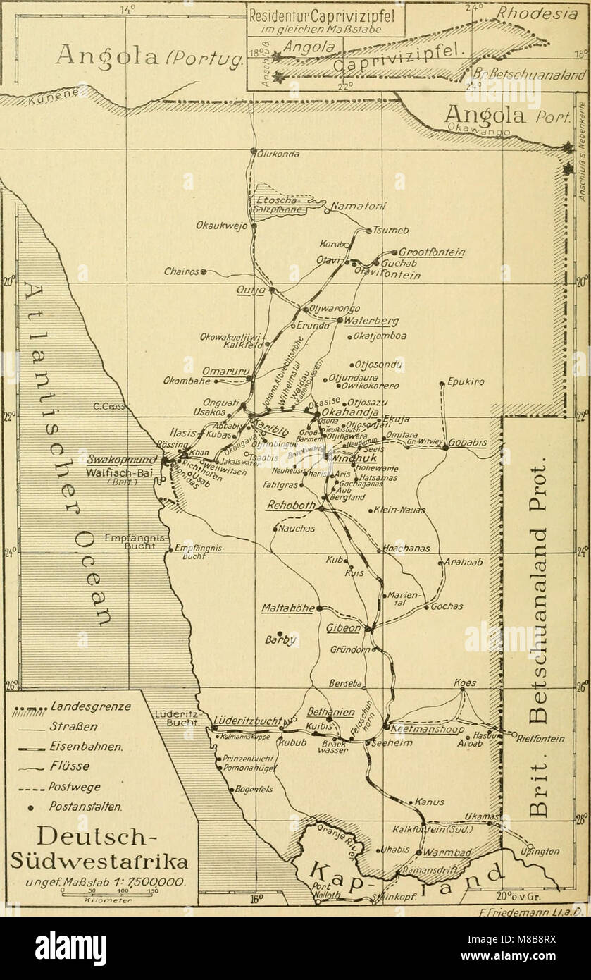 Die postwertzeichen und entwertungen der deutschen postanstalten in den schutzgebieten und im auslande (1921) (14580963919) Stock Photo