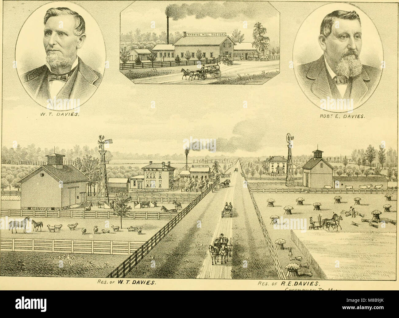 History of Shiawassee and Clinton counties, Michigan (1880) (14772901382) Stock Photo