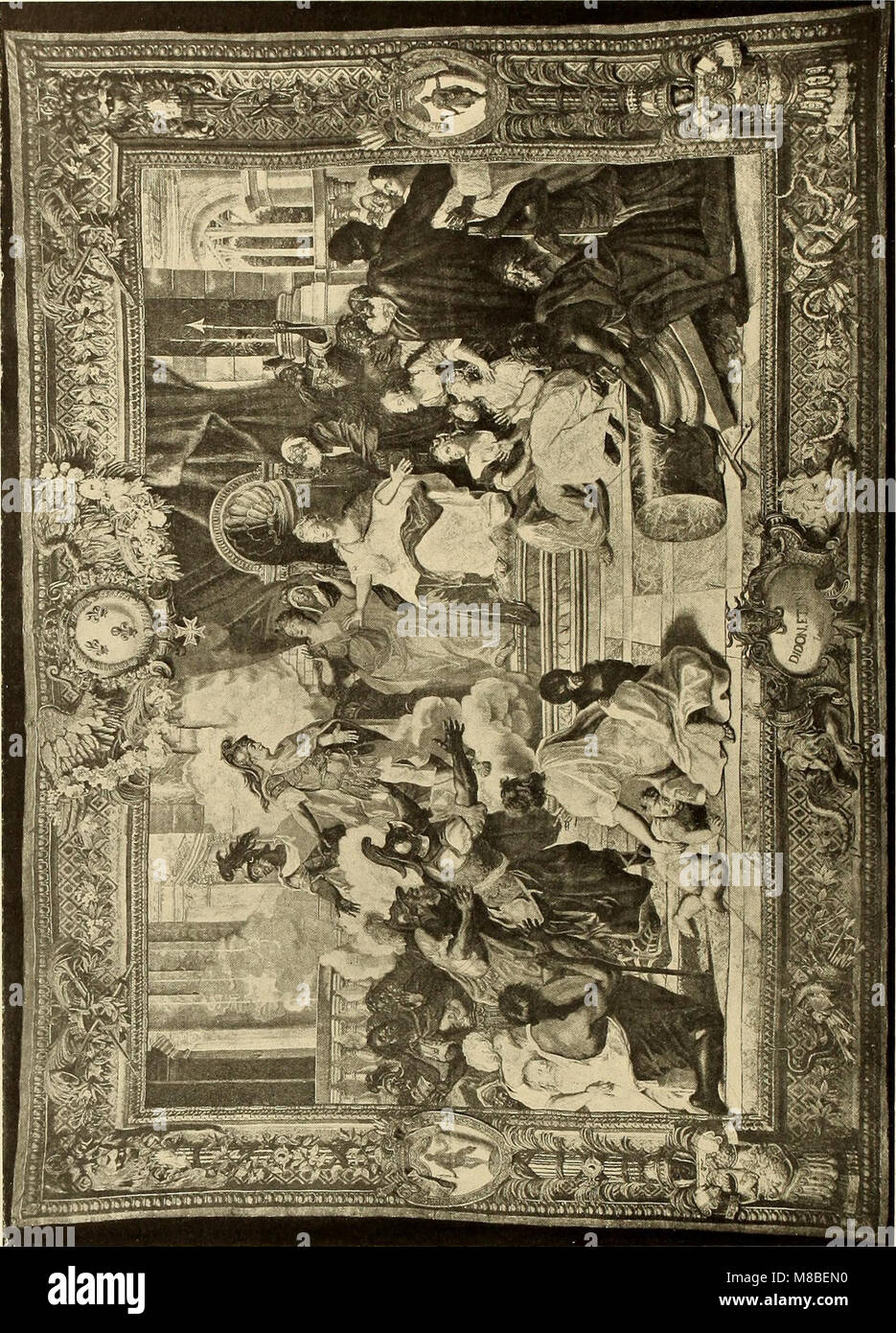 Decorative textiles; an illustrated book on coverings for furniture, walls and floors, including damasks, brocades and velvets, tapestries, laces, embroideries, chintzes, cretonnes, drapery and (14597036007) Stock Photo