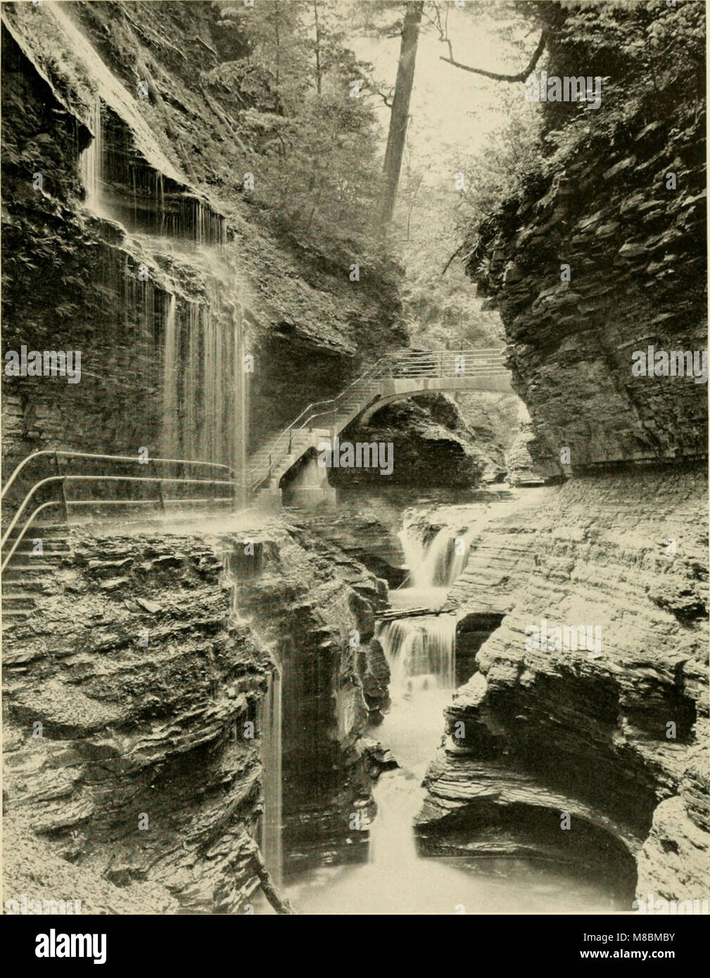 Descriptive and illustrated guide book of the famous Watkins Glen, a New York reservation, located at Watkins, Sehuyler Co., N.Y. (head of Seneca Lake) (1916) (14784163342) Stock Photo