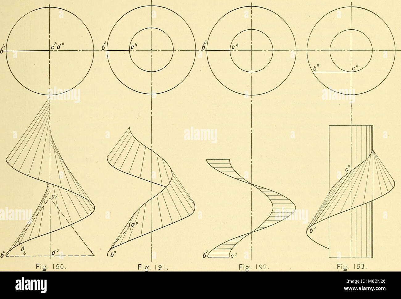 Descriptive geometry (1909) (14595758850) Stock Photo