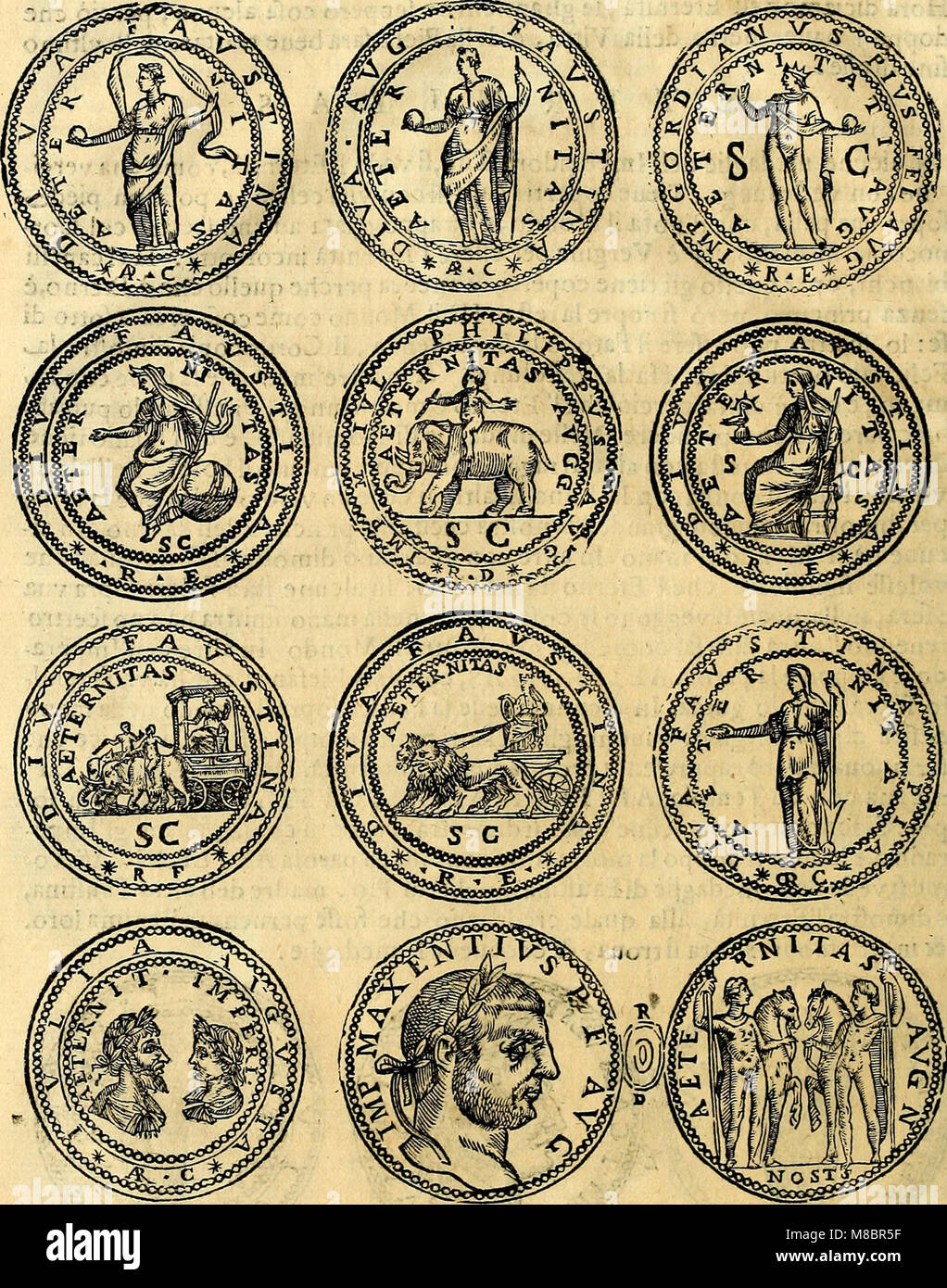 Dialoghi di d. Antonio Agostini arcivescovo de Tarracona; sopra le medaglie, iscrizioni, e altre antichita- (1698) (14561718510) Stock Photo