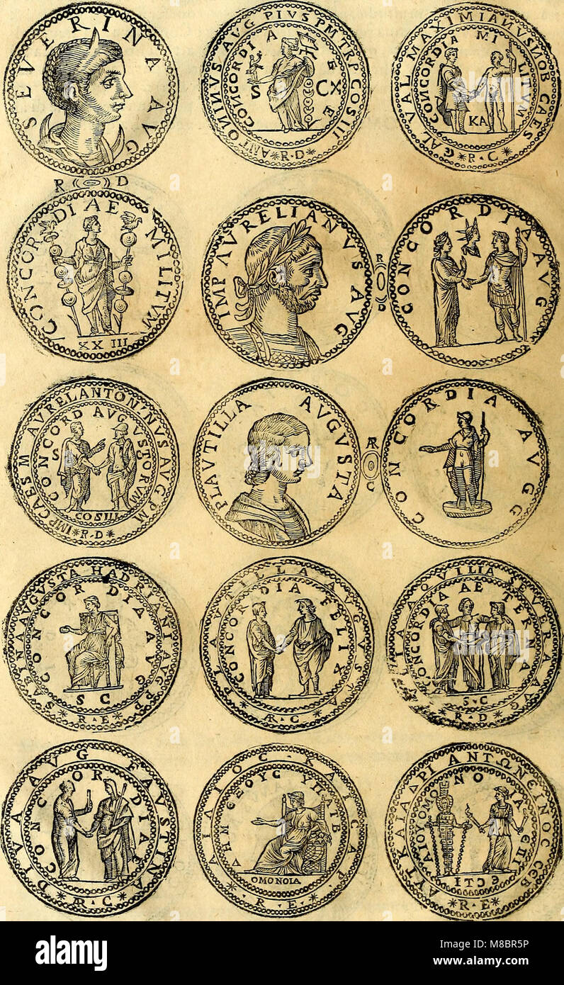 Dialoghi di d. Antonio Agostini arcivescovo de Tarracona; sopra le medaglie, iscrizioni, e altre antichita- (1698) (14561944257) Stock Photo