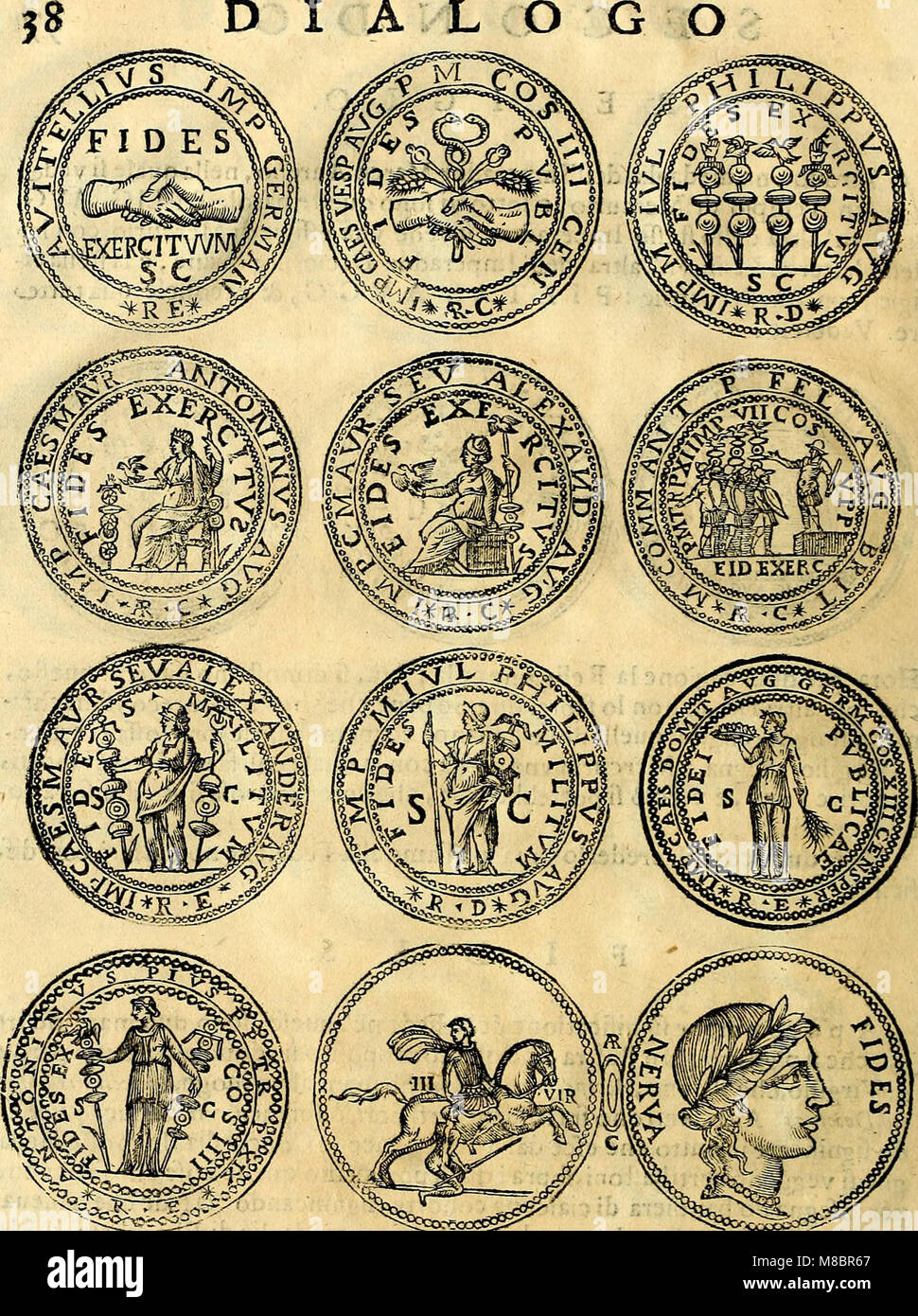 Dialoghi di d. Antonio Agostini arcivescovo de Tarracona; sopra le medaglie, iscrizioni, e altre antichita- (1698) (14768260173) Stock Photo