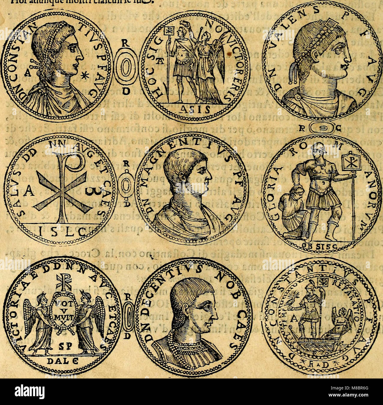 Dialoghi di don Antonio Agostini archivescovo di Taracona, intorno alle medaglie, inscrittioni, and altre antichità (1625) (14727740976) Stock Photo