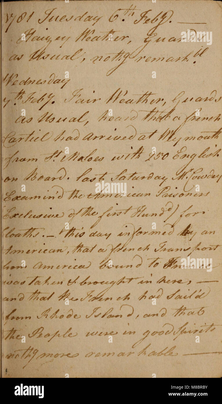 This manuscript recounts the experiences of a privateer from Boston ...