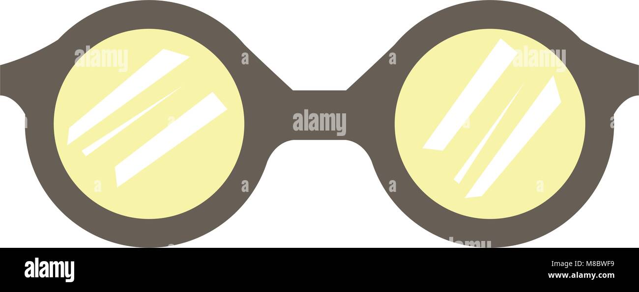 Hipster glasses icon Stock Vector