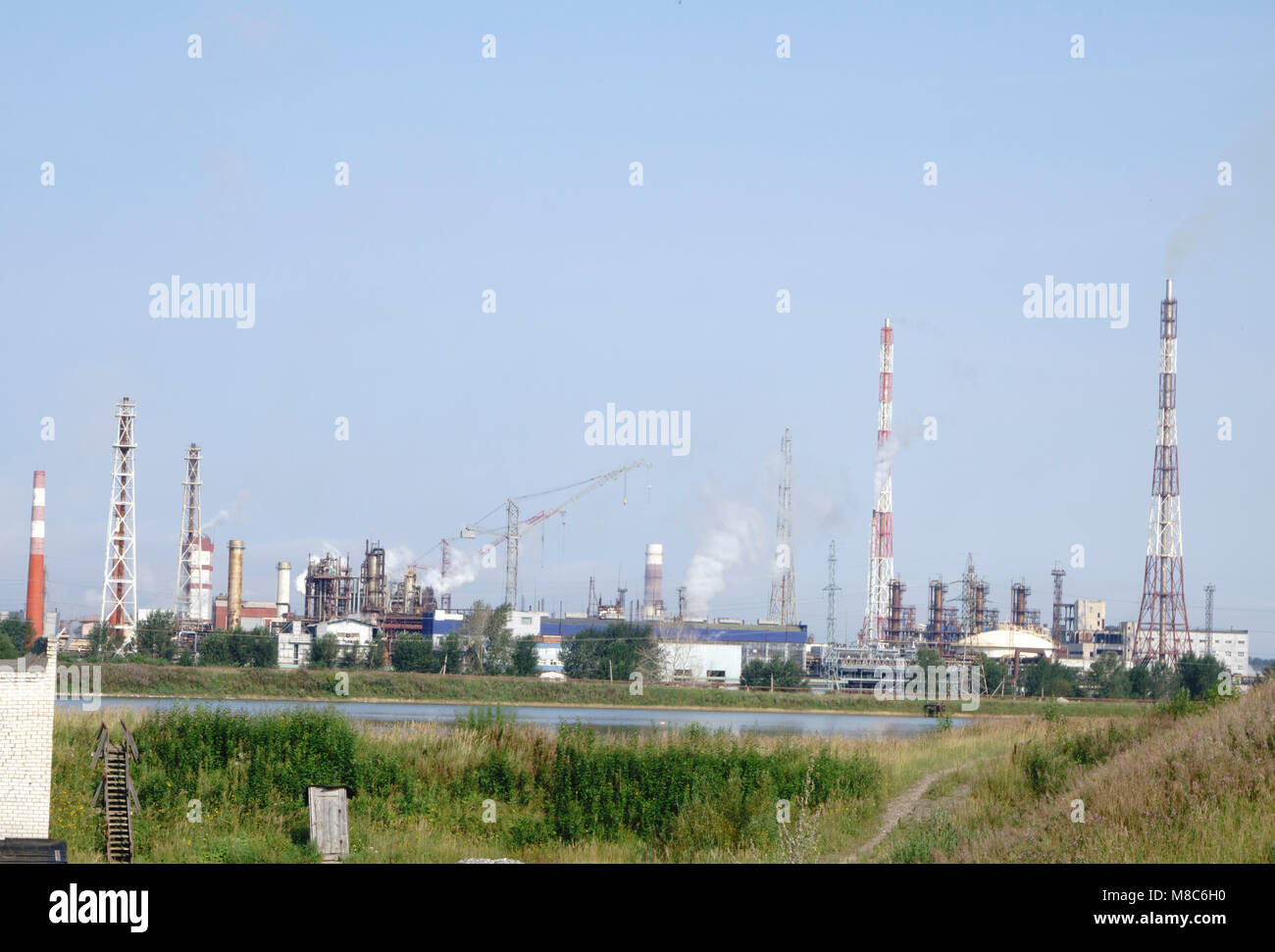 Coal fired power plant Stock Photo