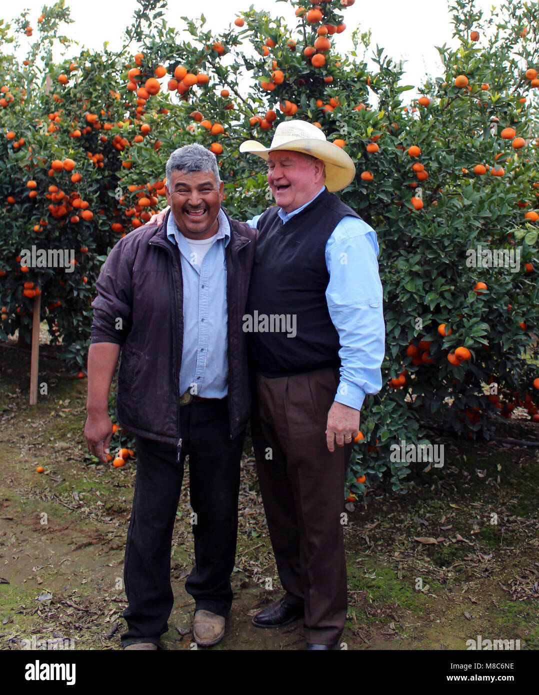 Agriculture Secretary Sonny Perdue meets with Jim Phillips, President