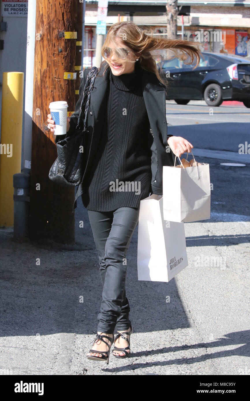 Selma Blair after leaving Joan's on Third in the Studio City