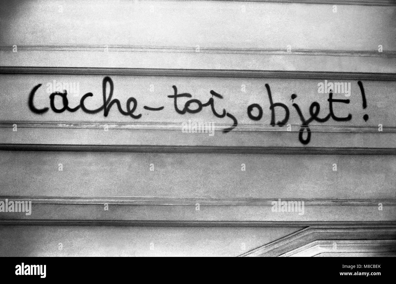 Philippe Gras / Le Pictorium -  May 1968 -  1968  -  France / Ile-de-France (region) / Paris  -  Slogan Stock Photo