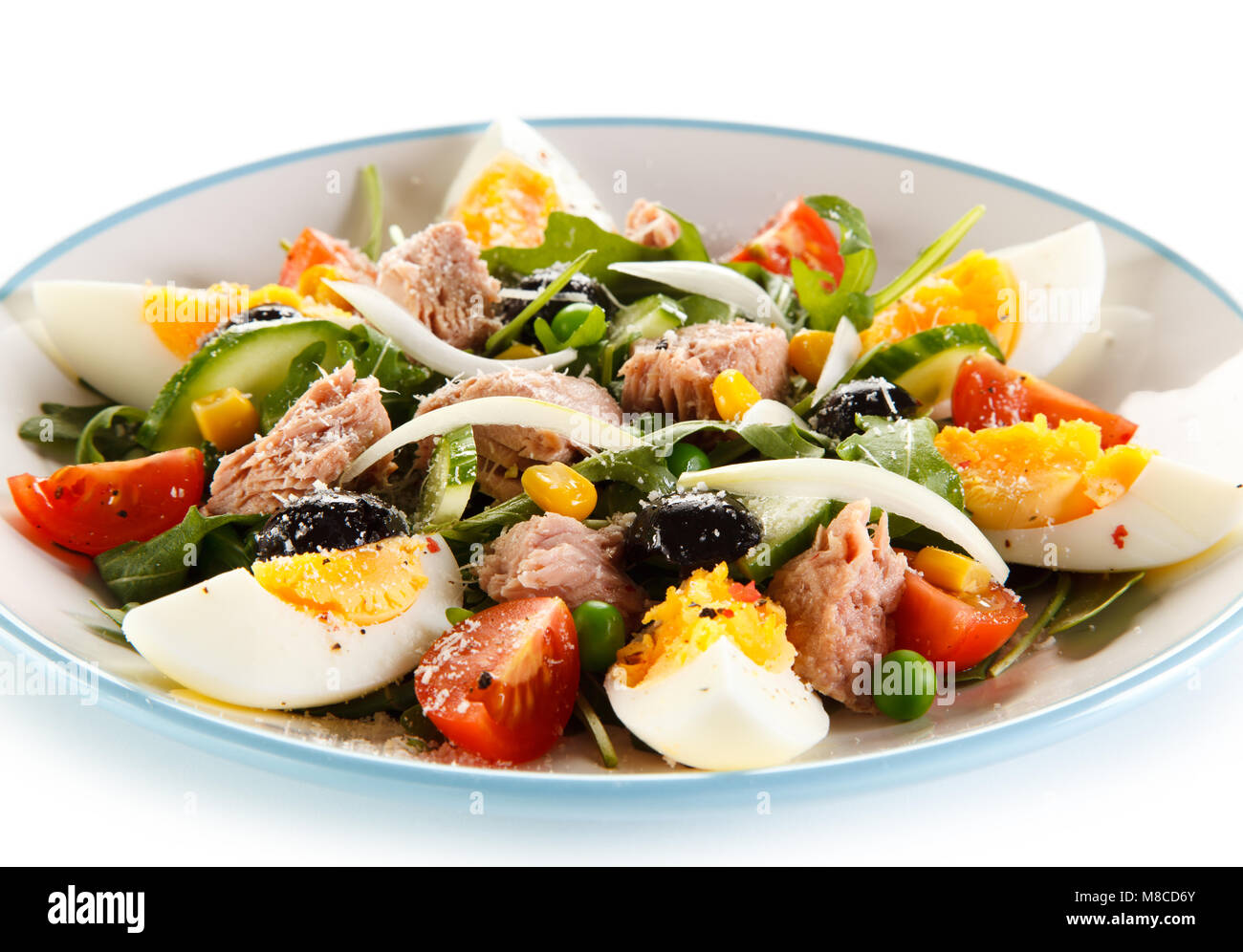 Tuna and vegetable salad Stock Photo Alamy