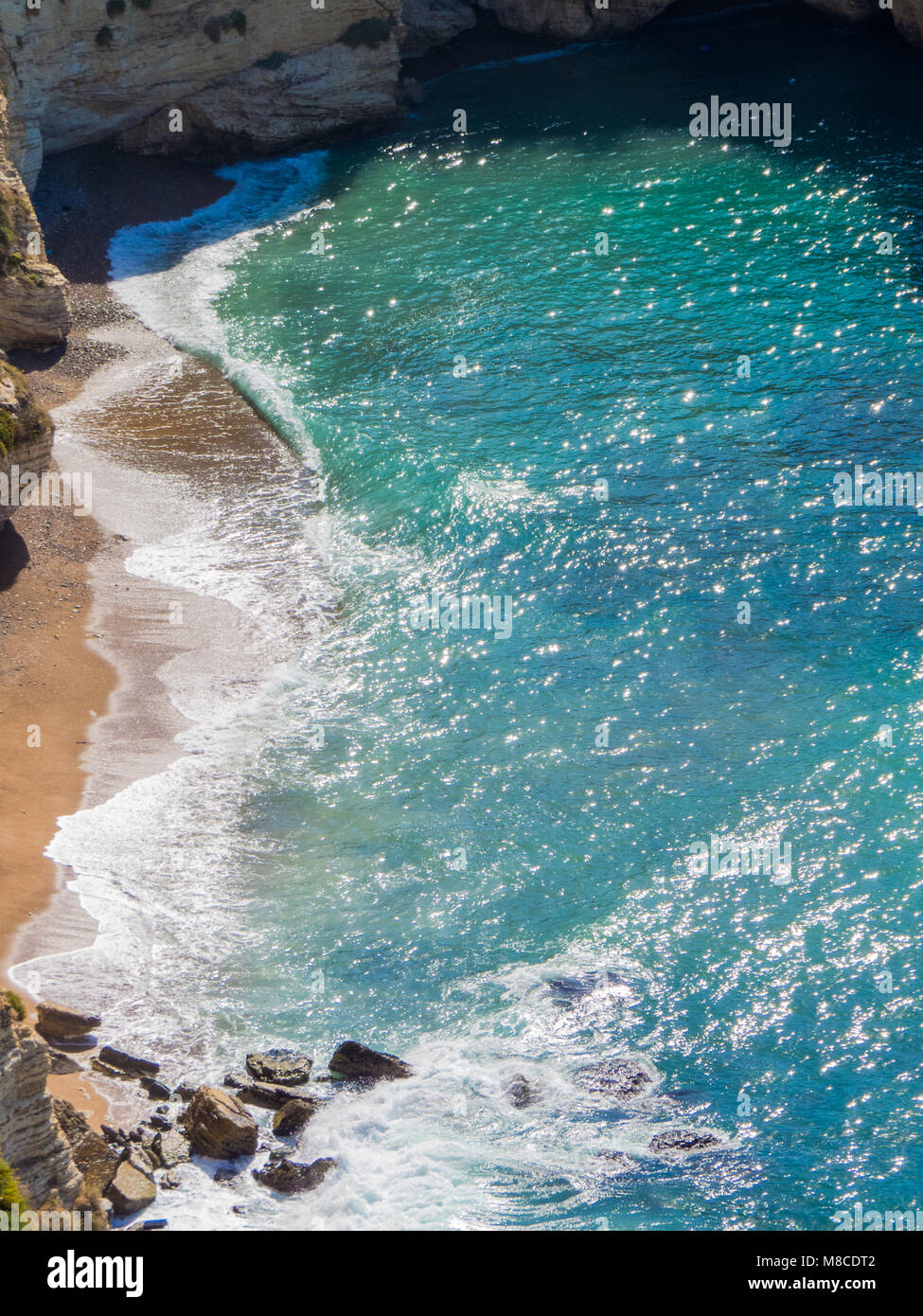 Raouche, Pigeons' Rock. In Beirut, Lebanon Stock Photo