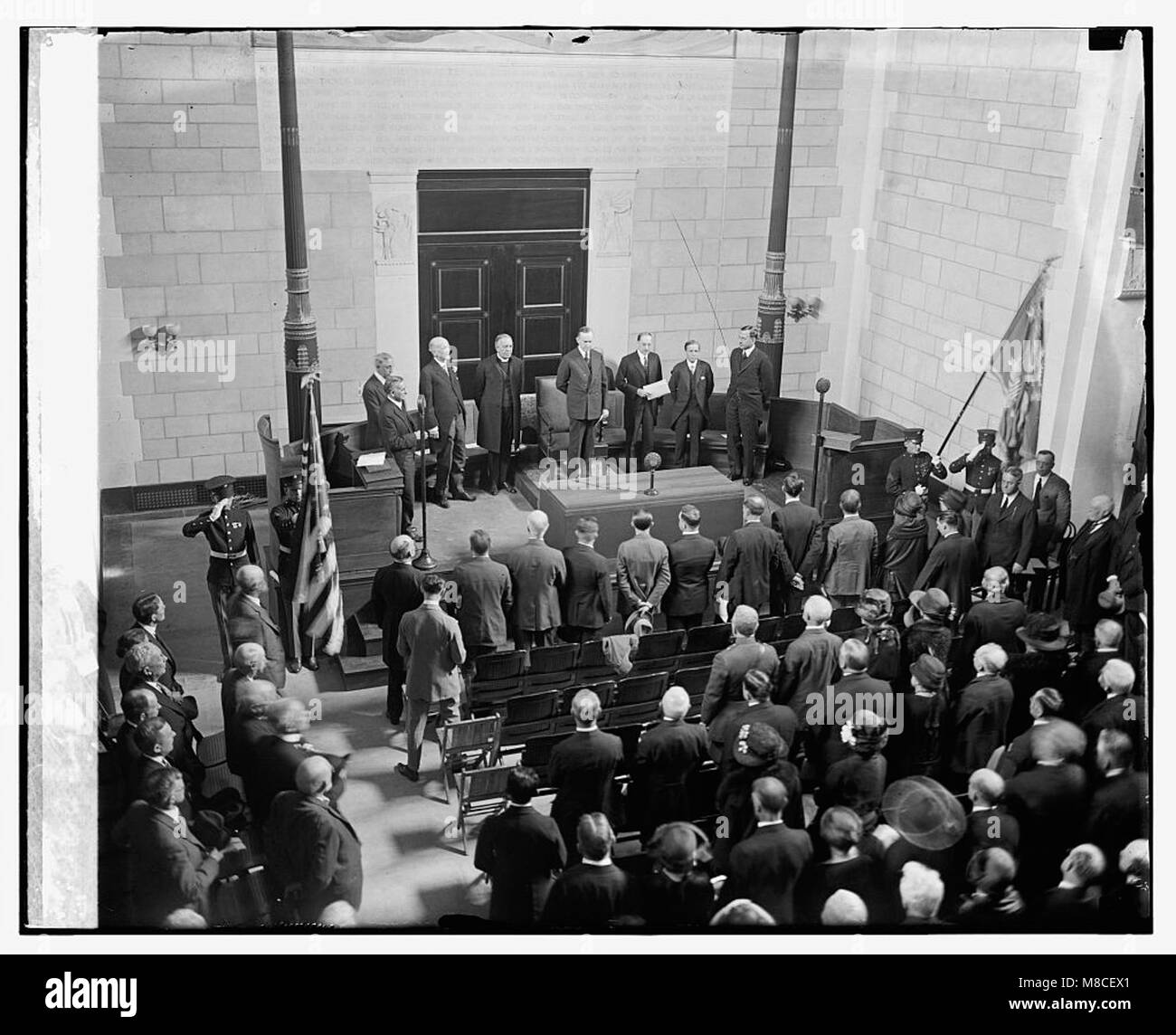 Science Lab Dedication A photograph of the dedication ceremony of the National Academy of ...