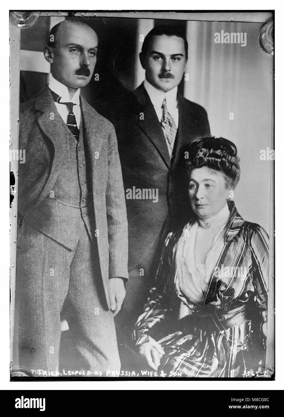 Fried(rich) Leopold of Prussia, wife & son LCCN2014698323 Stock Photo
