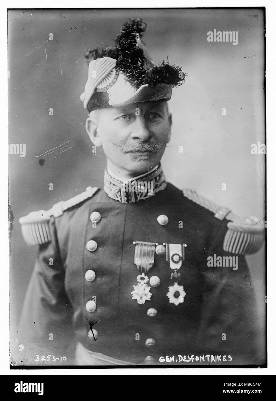 General Desfontaines, a French military leader, captured in a portrait ...