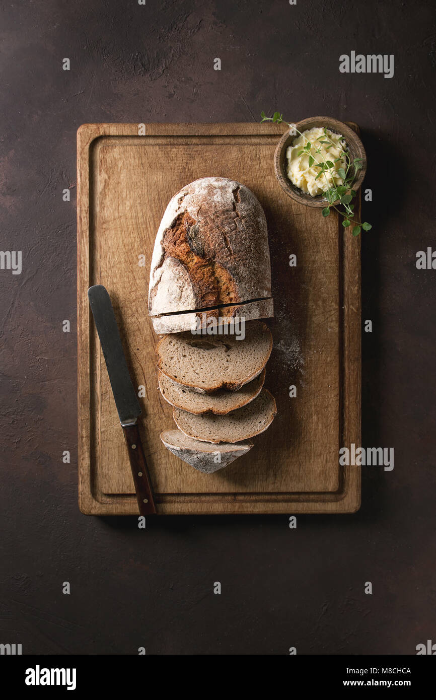 Artisan rye bread Stock Photo - Alamy