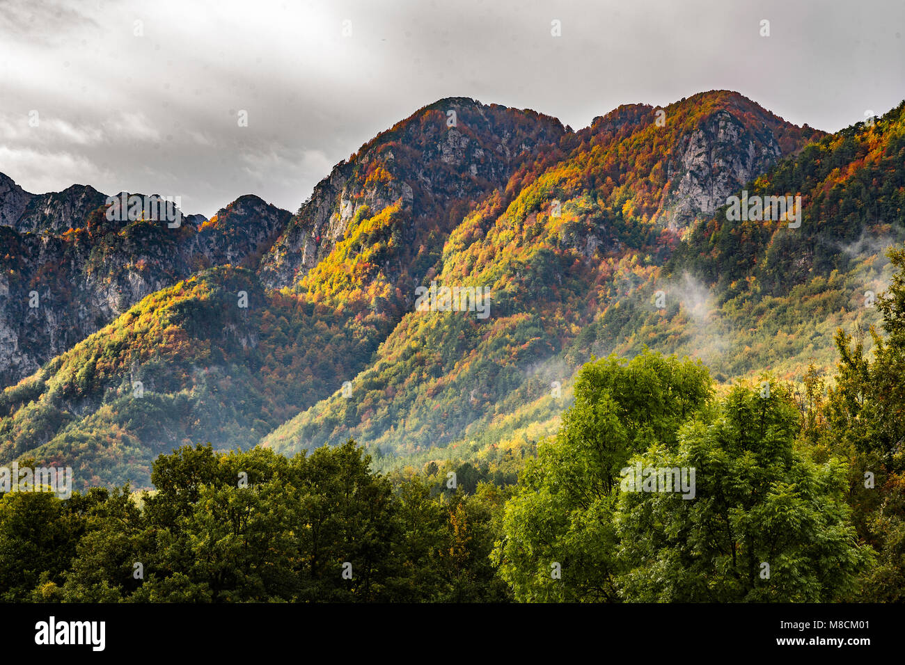 Camosciara, autumn landscape. Abruzzo Stock Photo