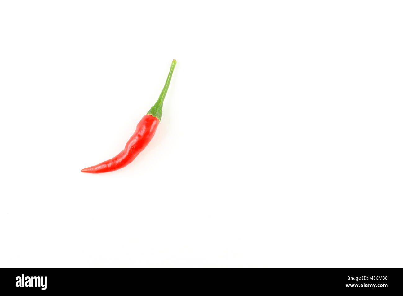 fresh thai chili pepper isolated on a white background as a food