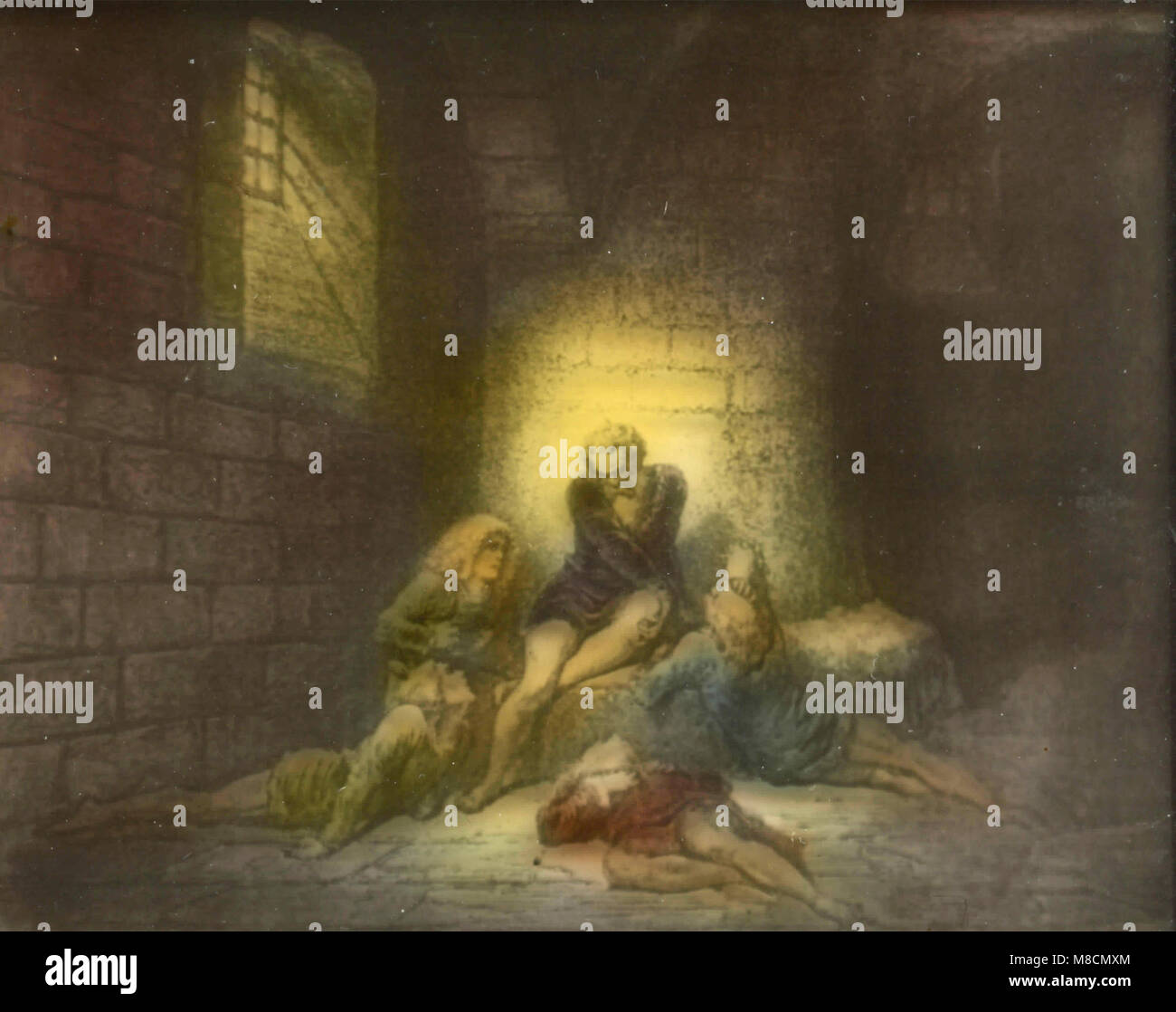 Il Conte Ugolino, Dante's Inferno illustration Stock Photo