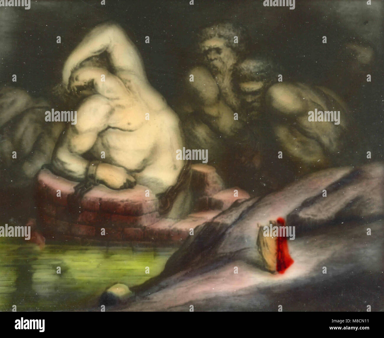 The Giants, Canto XXXI (31), Dante's Inferno illustration by Dorè Stock Photo