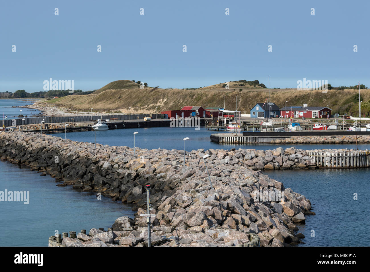 Sejerø harbour Stock Photo